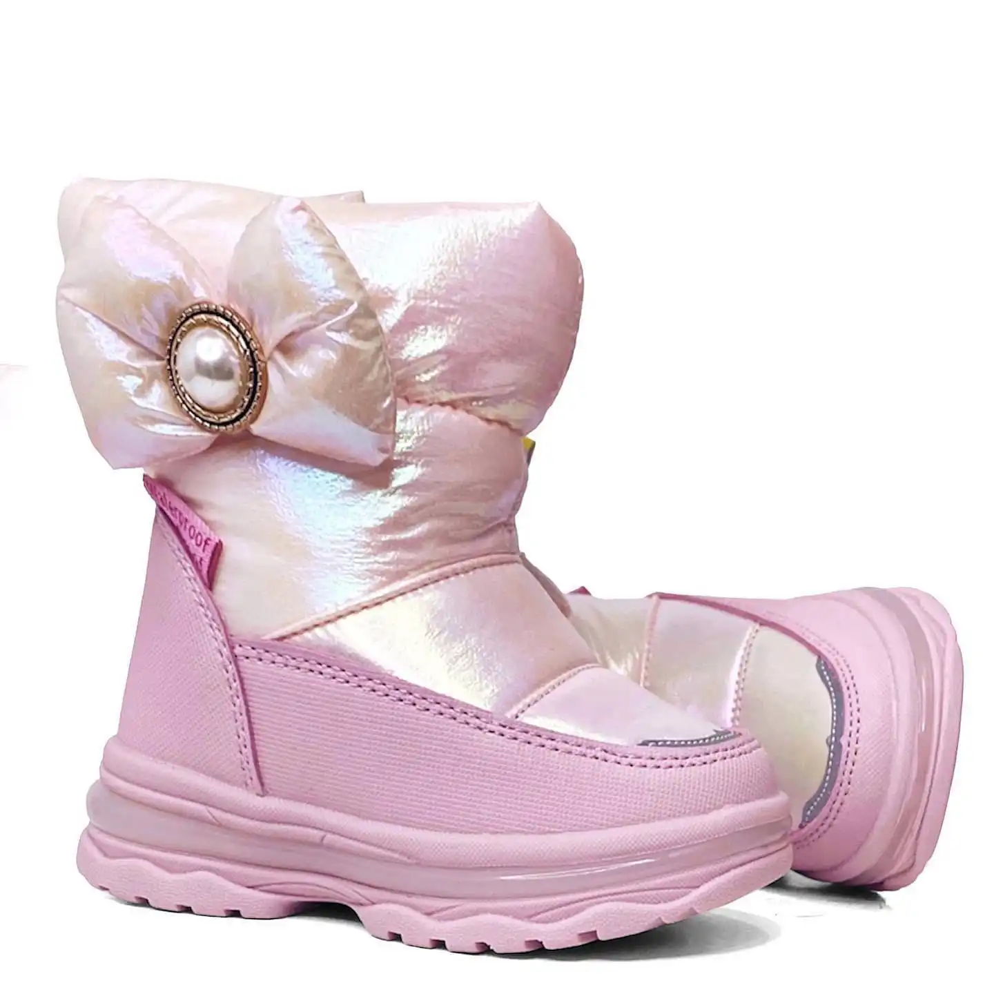 Čizme snegarice za devojčice, roze, slika 1